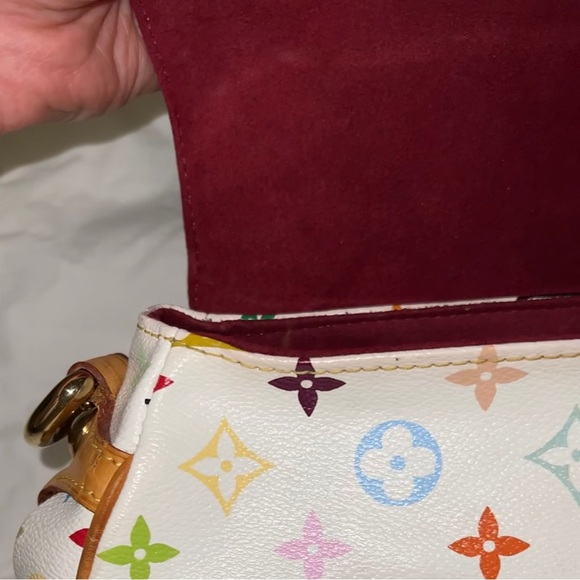DEADSTOCK Louis Vuitton Marilyn White Multi Color Handbag Takashi Murakami - Picture 14 of 16